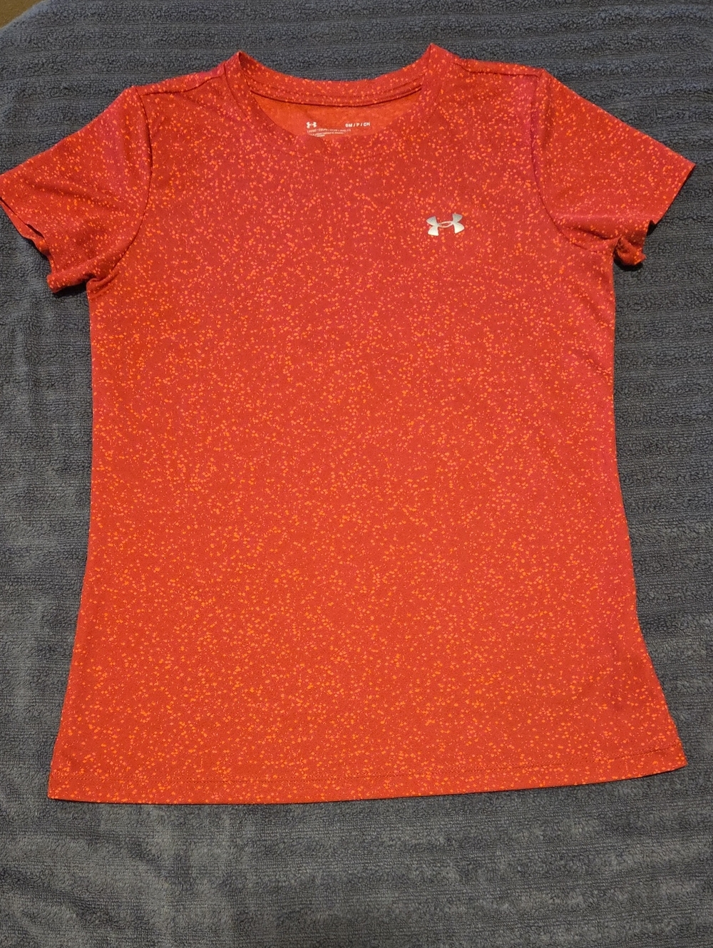 Under Armour Women’s Orange-Red Speckled Short Sleeve Tee